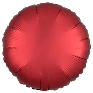 Folieballong: Sirkel - Flere farger (Matt) - 43cm - Rød (Matt)