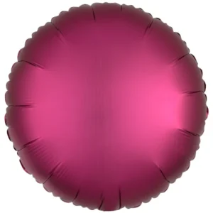Folieballong: Sirkel - Flere farger (Matt) - 43cm - Plommefarge (Matt)
