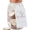 Glass krukke: "Ønske krukke" - 100 ønsker - Hvit