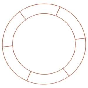 Hengende Dekor (3stk): "Kobber" ringer til dekorasjon i tak - Kobber - 40cm