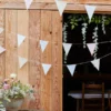 Banner / Girlander: Vimpler med blomster trykk - Hvit - 10m - Bilde 2