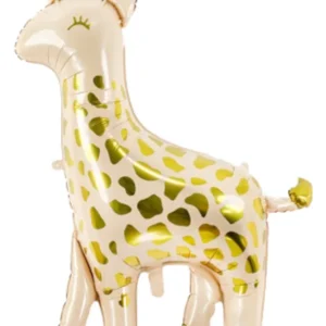 Folieballong: Giraff - Beige - 100x120cm
