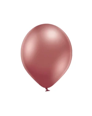Lateksballonger (100stk): Flere farger (Glossy) - 12cm - Rose Gold (Glossy)