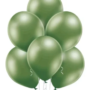 Lateksballonger (100stk): Glossy - 30cm - Lime Green (Glossy)