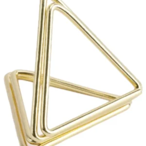 Bordkort Holder (10stk): Triangel - Flere farger - 2,3cm - Gull