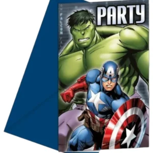 Invitasjonskort (6stk): Avengers