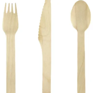 Bestikk (18stk): I tre - Flere farger - Trefarget