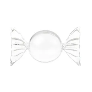 Godteball: Transparent Stort Sukkertøy - 8 x 14,8cm