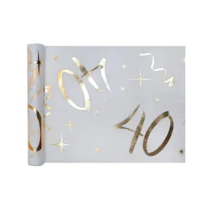 Bordløper: Metallic - Ulike tall - 5m x 30cm - 40