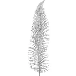 Bordpynt: Blad - Flere farger - 12,5 x 48cm - Sølv