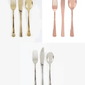 Bestikk (18stk): Assortert - Metallic - Flere farger - 19,6cm