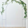 Backdrop Stativ (Leie): Hvit metal stativ til ballonger og dekor - Hvit - 2m H x 1,5 B - Bilde 2