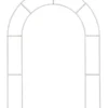 Backdrop Stativ (Leie): Hvit metal stativ til ballonger og dekor - Hvit - 2m H x 1,5 B
