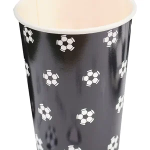Kopper  (8stk): Fotballer - svart - 9cm H x 8cm B