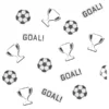 Konfetti (13gstk): Fotball "Goal" - hvit