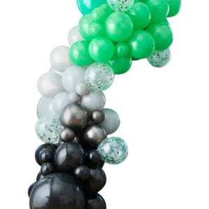 Ballongbue: Game - Bue med konfettiballonger - Gjør-det-selv (DIY) sett - Svart - 5m