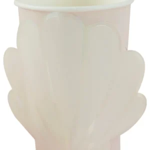 Kopper  (8stk): Iriserende skjeld - Havfrue - Iriserende - 9cm H x 8cm B