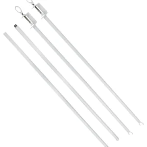 Stativ: Bordstativ med klemmer til dekor og blomstre - Hvit - 150cm L x 88cm H