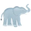 Tallerkener (8stk): Elefant formet - Fargerik - 30cm