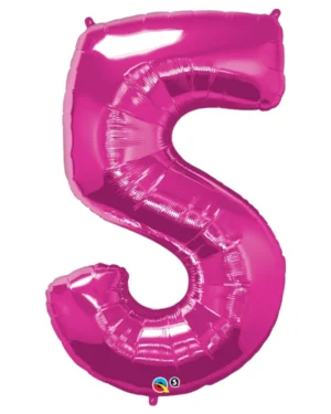 Folieballong / Tallballong: Ulike tall - Rosa - 86cm - 5