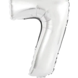 Folieballong / Tallballong: Ulike tall - Sølv - 45cm - 7