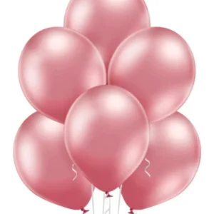 Lateksballonger (100stk): Glossy - 30cm - Pink (Glossy)