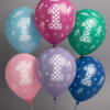 “1” Ballong med Babymotiv
