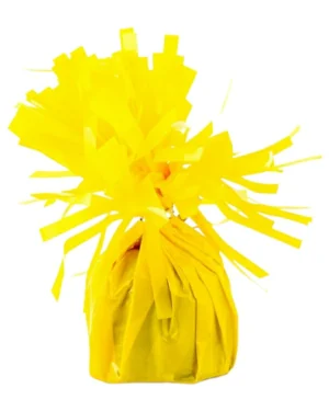 Ballongvekt: Folie - Flere farger - 170g - Gul