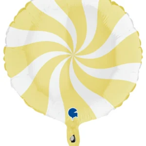 Folieballonger: Swirly - Flere farger- 45cm - Matt Gul