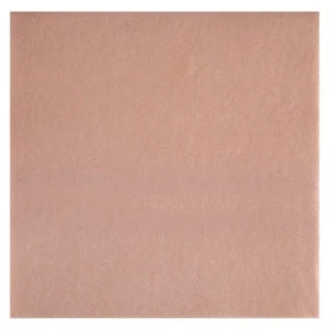 Servietter (25stk): Airlaid (føles som tekstil) - Flere farger - 40cm - Rosegull