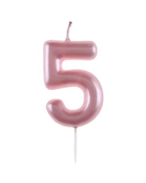 Kakelys / Tallys: "Ulike tall" - Rosa - 9cm