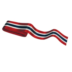 Bånd: Rød, Hvit og Blå  - 250 x 1.5cm