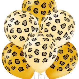 Lateksballonger (50stk): Leopardflekker - Brun - 30cm