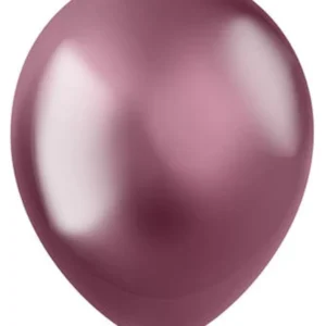 Lateksballonger (100stk): Ulike Farger - Metallic - 33cm - Pink (Metallic)
