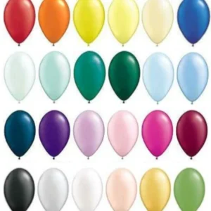 Lateksballonger (100stk): Flere farger (Pearl Tone) - 28cm