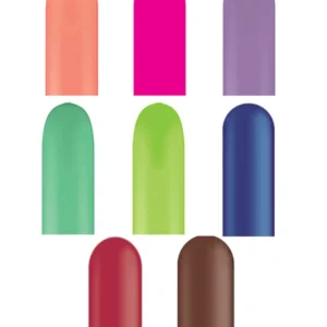 Figurballonger (100stk): Flere farger (Fashion Tone) - 5 x 150cm