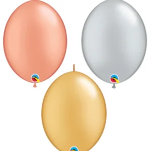Lateksballonger (50stk): Quick Link - Flere farger (Metallic) - 30cm