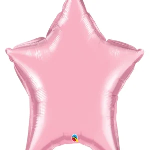 Folieballong: "Stjerne" - Rosa - 91cm