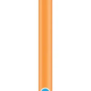 Figurballonger (100stk): Ulike Farger (Standard) - 2,5 x 150cm - Orange (Standard)