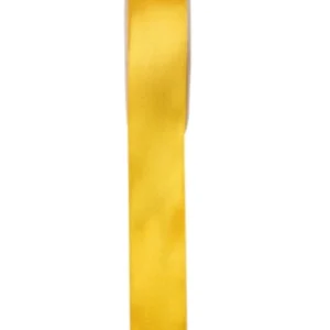 Bånd (Sateng): Dobbelsidig - Ulike farger - 25m x 25mm - Gull