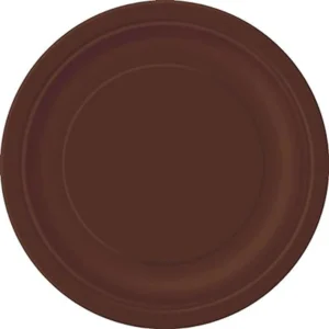 Tallerkener (8stk): Brun - 23cm