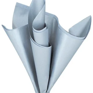 Silkepapir (5stk): Sølv - 51cm x 60cm