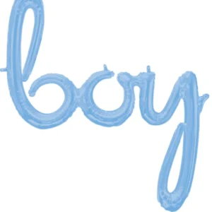 Folieballong / Ballongbanner: "Boy" - Blå - 73 x 81cm