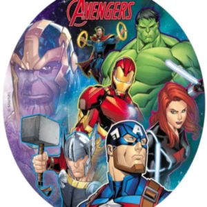 Kakepynt: Avengers - Oblat papir  20cm