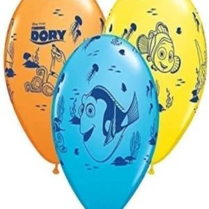 Lateksballonger (6stk): Finding Nemo - 30cm