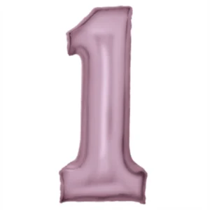 Folieballong / Tallballong: Alle Tall - Pastel rosa - 90 x 64cm - 1