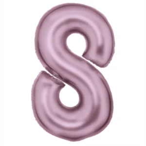 Folieballong / Tallballong: Alle Tall - Pastel rosa - 90 x 64cm - 8