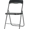 Utleie utstyr: Klappstoler med pute - Svart - Leie