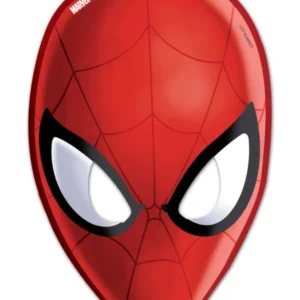 Masker (6stk): Spiderman - Rød & Svart