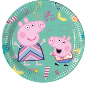 Tallerkener (8stk): Peppa gris - 20cm